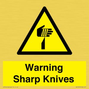 Warning Sharp Knives